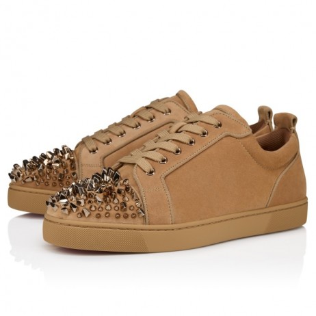 Christian Louboutin Louis Junior P Riptilis Sneakers Veau Velours Lionne