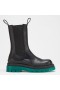 Bottega Veneta BV Neumático Botas Chelsea Verde Suela de Zapatos Bottega Veneta