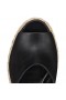 Christian Louboutin Ariella Zeppa 130 Mm Alpargatas De Piel De Becerro Negro Zapatos De Christian Louboutin