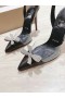 Christian Louboutin Astrinodo Eslinga de Bombas de 100mm Cuero Nappa de PVC Negro