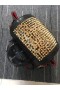 Christian Louboutin Explorafunk Mochila de Cuero de Becerro y de los Picos de Leopardo