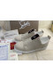 Christian Louboutin F. A. V Fique Un Vontade Slip-On Sneakers País de Lino Albatre CL Zapato