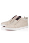 Christian Louboutin F. A. V Fique Un Vontade Slip-On Sneakers País de Lino Albatre CL Zapato