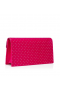Christian Louboutin Loubi54 Crossbody Embrague Velluto Strass Cuero De Gamuza De Color Rosa