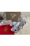 Christian Louboutin Loubi Reina Alta 150Mm de Tiras de las Sandalias de Plata