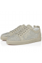 Christian Louboutin Louis Junior Strass Zapatillas De Deporte De Cuero De Becerro De Color Beige
