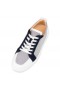Christian Louboutin Rantulow Zapatillas De Deporte De La Pantorrilla De Algodón Y Veau Velours De La Marina