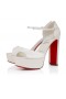 Christian Louboutin Sandaloo 130 Mm Strappy Sandals Crepé De Satén Marfil