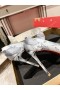 Christian Louboutin Para Kate Bombas de 120 mm de Crepé de Satén Gris