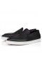 Christian Louboutin Varsiboat Barco Zapatos De Cuero De Becerro Negro Zapatos De Christian Louboutin