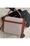 Saint Laurent Cassandra Medio De La Bolsa De Lona Beige