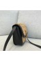 Saint Laurent Kaia Pequeña Bolsa De Rafia De Cuero Saint Laurent Bolsas