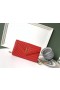 Saint Laurent WOC Monograma de la Cadena de Billetera de Cuero Rojo