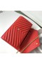 Saint Laurent WOC Monograma de la Cadena de Billetera de Cuero Rojo