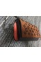 Christian Louboutin Paloma Embrague de Gamuza de Cuero de Becerro y de los Picos de Brown