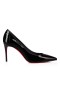Christian Louboutin Deportivo Kate 85 mm Bomba de Patentes de Cuero Negro