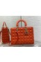 Dior 32CM Bolso Lady Dior Naranja Cannage de piel de cordero