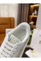Dior Addict De La Zapatilla De Deporte Bajo Top Blanco De Goma Verde Telas