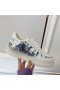 Dior Addict De La Zapatilla De Deporte Blanco Blanco De Piel De Becerro Tejido Técnico De La Mariposa Modificar