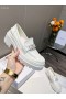 Dior Código Mocasines Blanco Becerro Cepillado