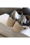 Dior D-Muñeca De La Bomba De Plata Brillante Piel De Becerro