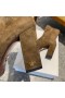 Dior D-Lugar de Gamuza Botas de Carmelo 100mm