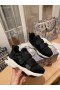 Dior D-PASEAR Zapatillas de deporte Negro Tejido Técnico Oblicua de Impresión