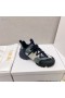 Dior D-conectar Zapatillas de deporte Técnico de Tela Negro Azul