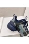 Dior D-conectar Zapatillas de deporte Técnico de Tela Negro Azul