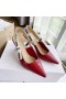 Dior J'ADior Slingback Bombas de 65mm Roja de Patentes de piel de Becerro