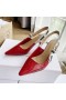 Dior J'ADior Slingback Bombas de 65mm Roja de Patentes de piel de Becerro