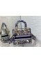 Dior Lady D Lite Bolsa Azul Beige Bordado De Jouy