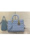 Dior Lady Dior Horizonte Azul Cannage de piel de cordero 32cm