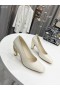 Dior Rodas Bomba De Blanco De Piel De Becerro