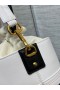 Dior Ambiente Cubo Bolso Blanco De Piel De Becerro
