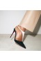 Christian Louboutin Athina Bomba De 100 Mm Bombas De Nappa Cuero Y Gamuza Negro Zapatos De Christian Louboutin