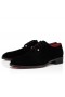 Christian Louboutin Chambeliss Noche Strass Derbis De Terciopelo Negro