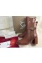 Christian Louboutin Chelsea Botas de Tobillo de 70mm de piel de Becerro Marrón