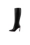 Christian Louboutin Condora Botta 85 Mm Botas De Cuero De Becerro Negro Zapatos De Christian Louboutin