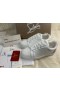 Christian Louboutin Divertido Vieira Zapatillas De Deporte De Los Hombres De Cuero De Becerro Y De Caucho Blanco