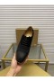 Christian Louboutin Greggo RXL Oxford de Cuero de Becerro y de Terciopelo Negro