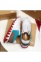 Christian Louboutin Loubishark Mujeres Zapatillas de Gamuza y Cuero Blanco Azul