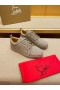 Christian Louboutin Louis Junior Picos de Baja-top Zapatillas de deporte de Cuero Saharienne