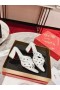 Christian Louboutin Spika Club Sandalias de 85mm de Cuero de Napa Blanco