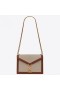 Saint Laurent Cassandra Cierre De La Bolsa De Lona Beige Saint Laurent Bolsas