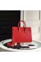 Saint Laurent Pequeño Sac De Jour Bolso Rojo De Piel De Cocodrilo
