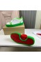 Christian Louboutin Adolon Junior Bajo-Top De Las Zapatillas De Deporte De Cuero Verde Neón Zapatos De Christian Louboutin