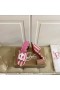 Christian Louboutin CL Mulas 50mm Malha Impresa en Tela de color Rosa CL Zapatillas