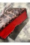 Christian Louboutin Cabarock de print de Leopardo de Cuero Bolso CL Bolsas