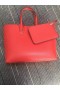 Christian Louboutin Cabata De La Bolsa De Grano De Cuero De Becerro Rojo